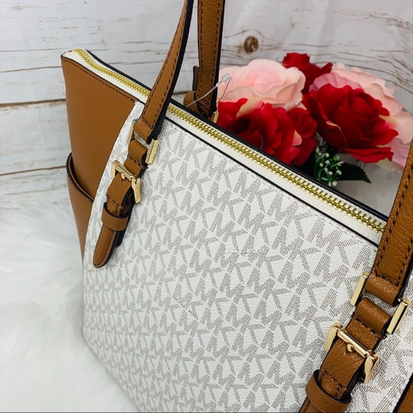 Michael kors large Charlotte tote vanilla white - Picture 7 of 10